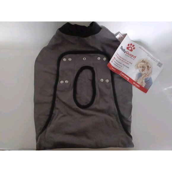 BellyGuard Dog Cone Alternative After Surgery Wear Grey, Large For Smaller Dogs - Picture 1 of 6